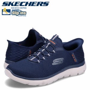 スケッチャーズ SKECHERS スリップインズ ハンズフリー サミッツ ハイレンジ スニーカー メンズ ネイビー 232457W