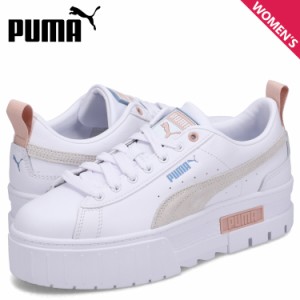 PUMA プーマ スニーカー メイズ レザー ウィメンズ レディース MAYZE LEATHER WOMENS 厚底 ホワイト 白 381983-45