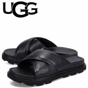 UGG アグ サンダル スライドサンダル メンズ CAPITOLA CROSS SLIDE ブラック 黒 1153076