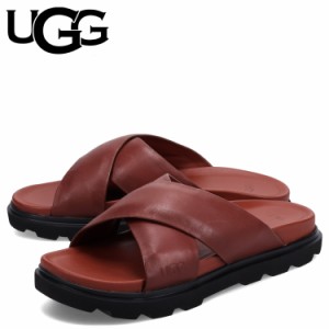 UGG アグ サンダル スライドサンダル メンズ CAPITOLA CROSS SLIDE ブラウン 1153076