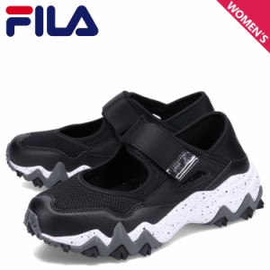 FILA フィラ サンダル シューズ オークモントリカバー レディース 厚底 OAKMONT RECOVER ブラック 黒 USS24028-003