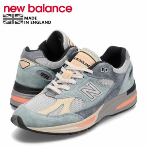 ニューバランス new balance 991 V2 スニーカー メンズ Dワイズ MADE IN UK ブルー U991SG2