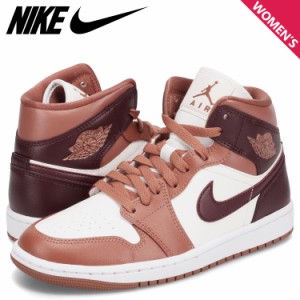 ナイキ NIKE エアジョーダン1 ミッド スニーカー レディース WMNS AIR JORDAN 1 MID ワインレッド BQ6472-200