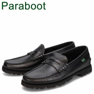 パラブーツ PARABOOT コロー ローファー コインローファー モカシン メンズ CORAUX RAID ブラック 黒 183332