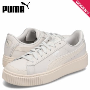 PUMA プーマ スニーカー バスケット プラットフォーム パール レディース 厚底 BASKET PLATFORM PEARL WNS グレー 398910-01