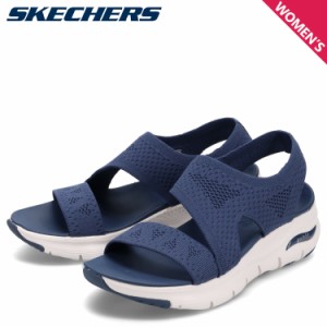 スケッチャーズ SKECHERS サンダル スポーツサンダル アーチフィット ブライテストデイ レディース ネイビー 119458