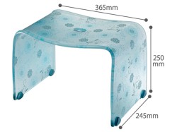 数量限定　風呂いす　フィルロ シュシュ　バスチェアーＭ（風呂いす単品）風呂椅子　アクリルならではの透明感のある　可愛いバスチェア