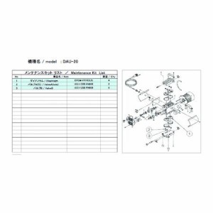 ＵＬＶＡＣ DAU-20 MAINTENANCEKIT 真空ポンプ用メンテナンスキッド ＤＡＵ−２０用 DAU20MAINTENANCEKIT