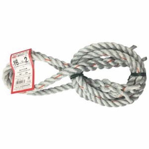 ユタカ DR-162 台付ロープ ＰＥ＆ＰＰ混紡ロープ １６ｍｍＸ２ｍDR162