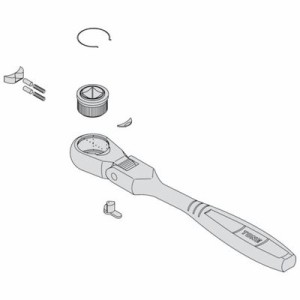 ＴＯＮＥ RK-RH3FB ラチェットハンドル用リペアキット 適合機種ＲＨ３ＦＢ RKRH3FB