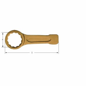 Ａｍｐｃｏスイス AH0032B 防爆打撃めがねレンチ 二面幅寸法３２ｍｍ