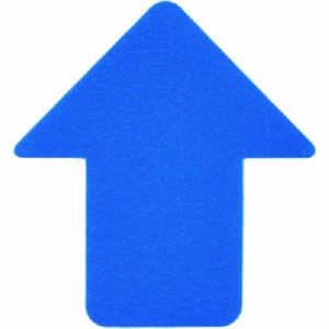 緑十字 403044 路面表示ステッカー 矢印型 青 ＱＣＡ−ＢＬ ７６×７０ｍｍ １０枚組 ＰＶＣ