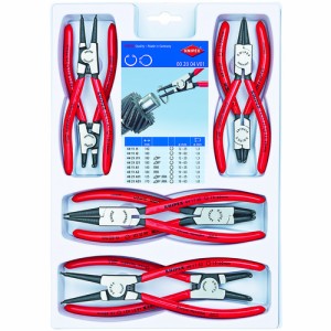 ＫＮＩＰＥＸ  002004V01  002004V01　８本組　スナップリングプライヤー 002004