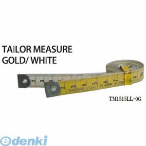 原度器 ［TM1515LL0G］ テーラーメジャー1．5m 0点 白／ゴールド