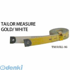 原度器 ［TM1515LLSG］ テーラーメジャー1．5m 余白有 白／ゴールド