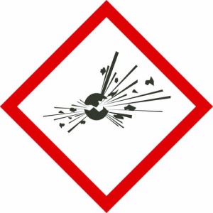 日本緑十字 ［037203］ ＧＨＳステッカー標識 爆弾の爆発 ＧＨＳステッカー標識 爆弾の爆発 ＧＨＳ−３ 中 ７０×７０ｍｍ ５枚組 ＰＥＴ