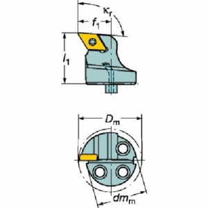 サンドビック ［570-SDUCL-20-11］コロターンＳＬ　コロターン１０７用カッティングヘッド570SDUCL20118716