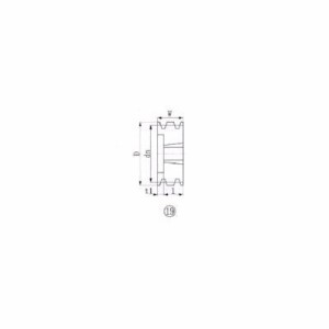 エバオン（ＥＶＮ） ［SPA112-3］ブッシングプーリー SPA 112mm 溝数3