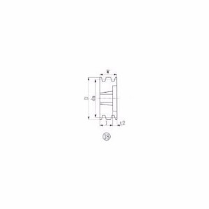 エバオン（ＥＶＮ） ［SPA160-3］ブッシングプーリー SPA 160mm 溝数3