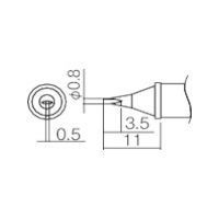 HAKKO（白光）ハッコー ［T12-WD08］ こて先 ０．８ＷＤ型 T12WD08