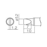 HAKKO（白光）ハッコー ［T12-WD52］ こて先 ５．２ＷＤ型 T12WD52