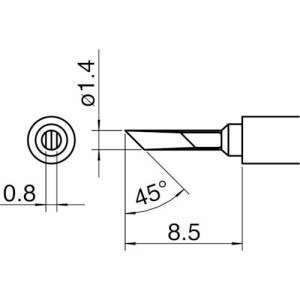 HAKKO（白光） ［T30-KN］ こて先／ＫＮ型 T30KN