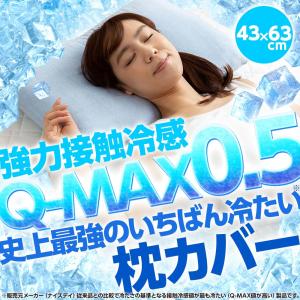 『強力接触冷感 Q-MAX0.5 〜史上最強のいちばん冷たいクール枕カバー〜』43×63cm│ ひんやり寝具 枕カバー まくらカバー【ネコポス】【