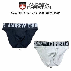 ANDREW CHRISTIAN(アンドリュークリスチャン)ブリーフ パンツ アンダーウェア セクシー リブ メンズ 下着 男性用 Power Rib Brief 93095