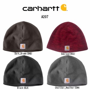 Carhartt(カーハート)ニットキャップ ビーニー フリース 帽子 無地 シンプル ロゴ ワンポイント 防寒 ユニセックス A207