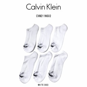 Calvin Klein(カルバンクライン)メンズ ソックス ショート アンクル スポーツ 6足組 男性用靴下 CUSHION NO SHOW SOCKS CVM211NS02