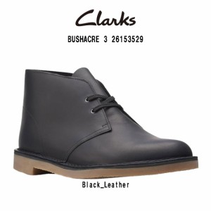 CLARKS(クラークス)チャッカブーツ デザートブーツ ブッシェイカー スタンダード シューズ ハイカット レザー ブラック メンズ BUSHACRE 