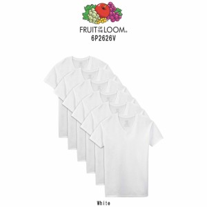 FRUIT OF THE LOOM(フルーツオブザルーム)Vネック Tシャツ 6枚セット V-Neck 6P2626V