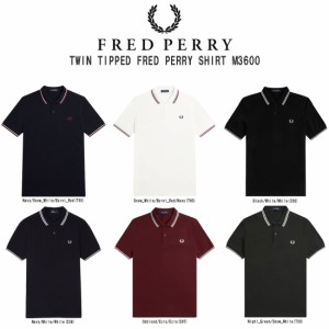 FRED PERRY(フレッドペリー)ポロシャツ レギュラーフィット コットン 半袖 メンズ ツインティップ TWIN TIPPED FRED PERRY SHIRT M3600