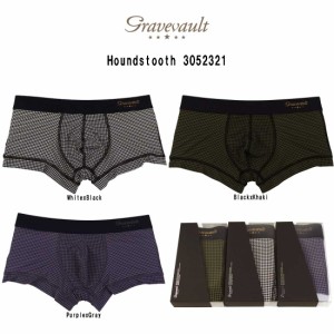 gravevault(グレイブボールト)ローライズ ボクサーパンツ メンズ 下着 Houndstooth 3052321