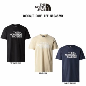 THE NORTH FACE(ザ ノースフェイス)Tシャツ クルーネック 半袖 ロゴ プリント アウトドア スポーツ ドームT メンズ WOODCUT DOME TEE NF0