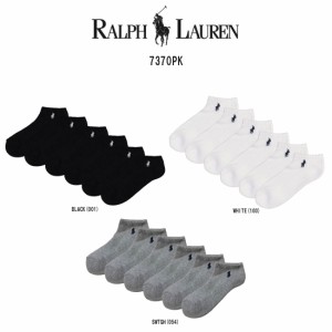 POLO RALPH LAUREN(ポロ ラルフローレン)レディース ショート ソックス 3足セット 女性用靴下 7370PK