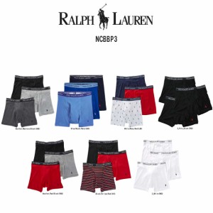 POLO RALPH LAUREN(ポロ ラルフローレン)ミドル ボクサーパンツ 3枚セット お買い得 パック メンズ 下着 Cotton Classic Fit NCBBP3