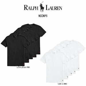 POLO RALPH LAUREN(ポロ ラルフローレン)クルーネック Tシャツ 5枚セット お買い得 パック メンズ 下着 Cotton Classic Fit NCCNP5