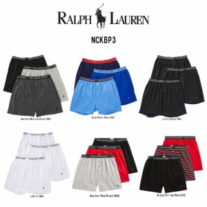 POLO RALPH LAUREN(ポロ ラルフローレン)ニットボクサー トランクス 3枚セット お買い得 パック メンズ 下着 Cotton Classic Fit NCKBP3