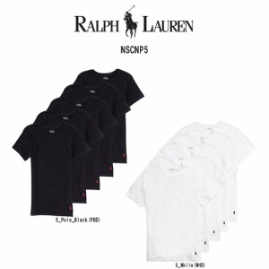 POLO RALPH LAUREN(ポロ ラルフローレン)クルーネック Tシャツ スリム 5枚セット お買い得 パック メンズ 下着 Cotton Slim Fit NSCNP5