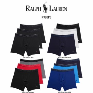 POLO RALPH LAUREN(ポロ ラルフローレン)ミドル ボクサーパンツ 3枚セット お買い得 パック メンズ 下着 Microfiber Classic Fit NVBBP3