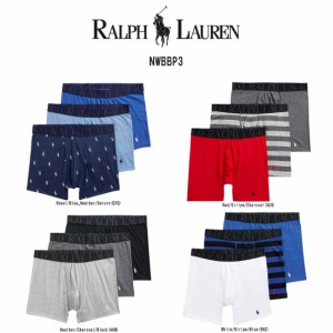 POLO RALPH LAUREN(ポロ ラルフローレン)ミドル ボクサーパンツ 3枚セット お買い得 パック メンズ 下着 Stretch Classic Fit NWBBP3