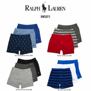 POLO RALPH LAUREN(ポロ ラルフローレン)ニットボクサー トランクス 3枚セット お買い得 パック メンズ 下着 Stretch Classic Fit NWSBP3