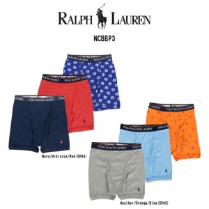 POLO RALPH LAUREN(ポロ ラルフローレン)ミドル ボクサーパンツ 3枚セット お買い得 パック メンズ 下着 Cotton Classic Fit NCBBP3