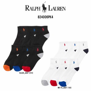 POLO RALPH LAUREN(ポロ ラルフローレン)メンズ ショート ソックス 6足セット 男性用靴下 824006PK4
