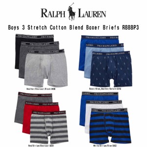 POLO RALPH LAUREN(ポロ ラルフローレン)ボクサーパンツ 前開き 3枚セット お買い得 パック キッズ 子供用 ボーイズ Boys Boxer Briefs R