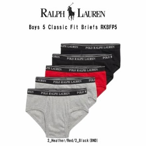 POLO RALPH LAUREN(ポロ ラルフローレン)ブリーフ 前開き 5枚セット お買い得 パック 下着 アソート キッズ 子供用 ボーイズ Boys Briefs