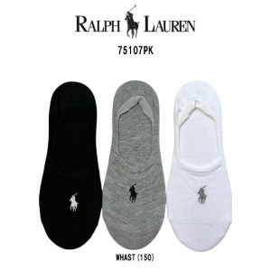 POLO RALPH LAUREN(ポロ ラルフローレン)レディース ショート ソックス パンプス 3足セット 女性用 靴下 75107PK