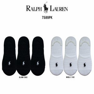 POLO RALPH LAUREN(ポロ ラルフローレン)レディース ショート パンプス ソックス 3足セット 女性用 靴下 7589PK