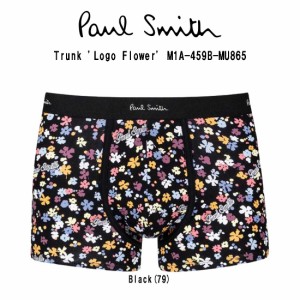 Paul Smith(ポールスミス)ボクサーパンツ 前閉じ オーガニックコットン 総柄 男性用下着 メンズ Trunk 'Logo Flower' M1A-459B-MU865